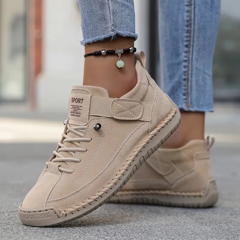 Damskie ortopedyczne sneakersy wsuwane do codziennego noszenia - Beżowy