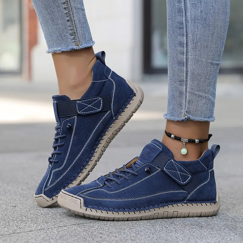Damskie ortopedyczne sneakersy wsuwane do codziennego noszenia - Niebieski