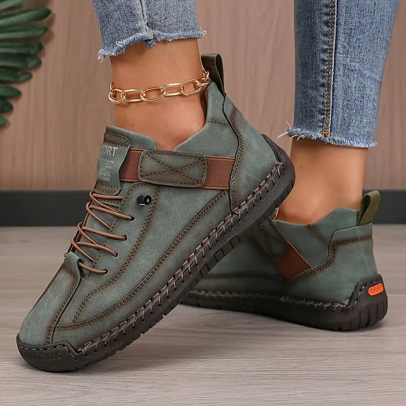 Damskie ortopedyczne sneakersy wsuwane do codziennego noszenia - Szary