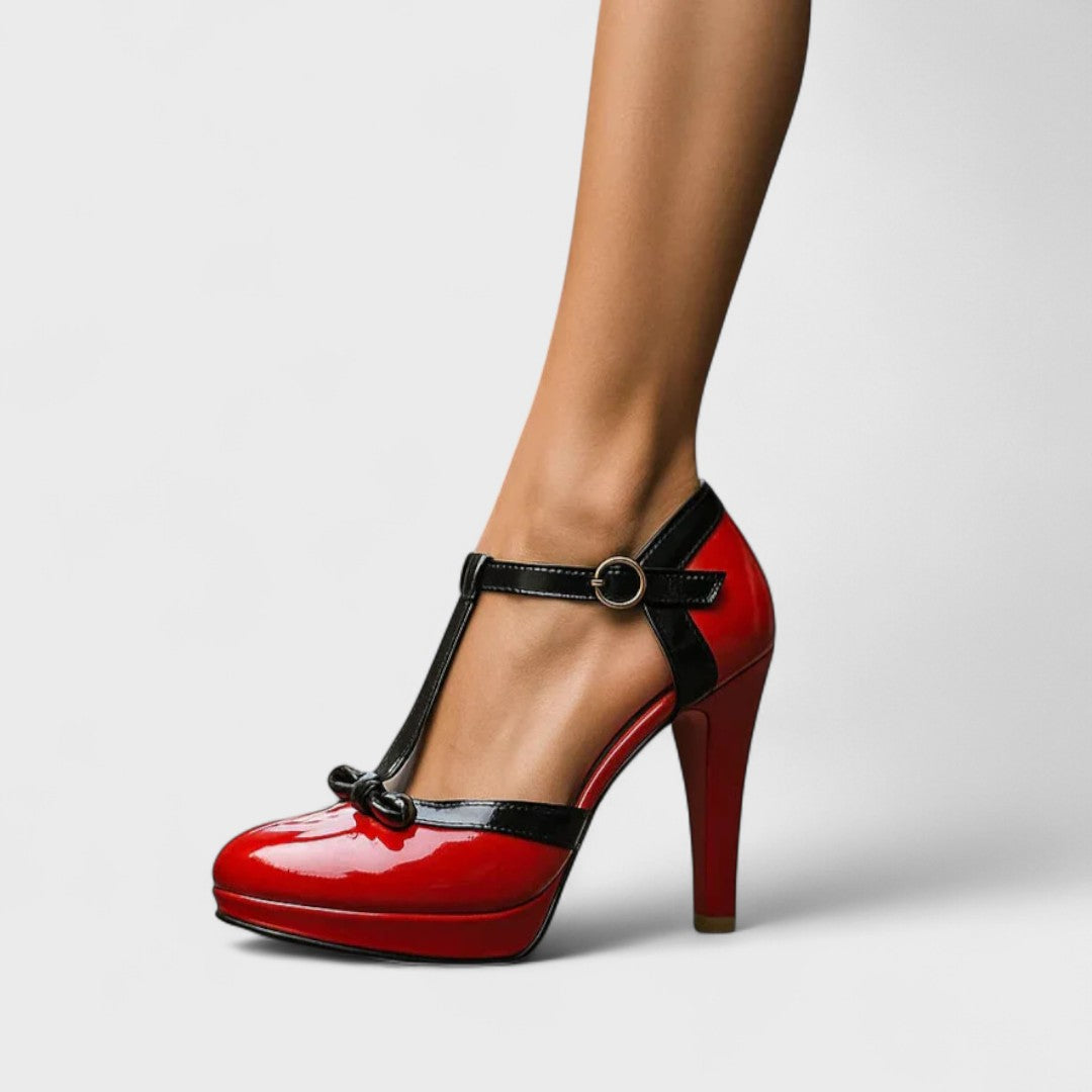 Damskie ortopedyczne buty na stabilnym obcasie