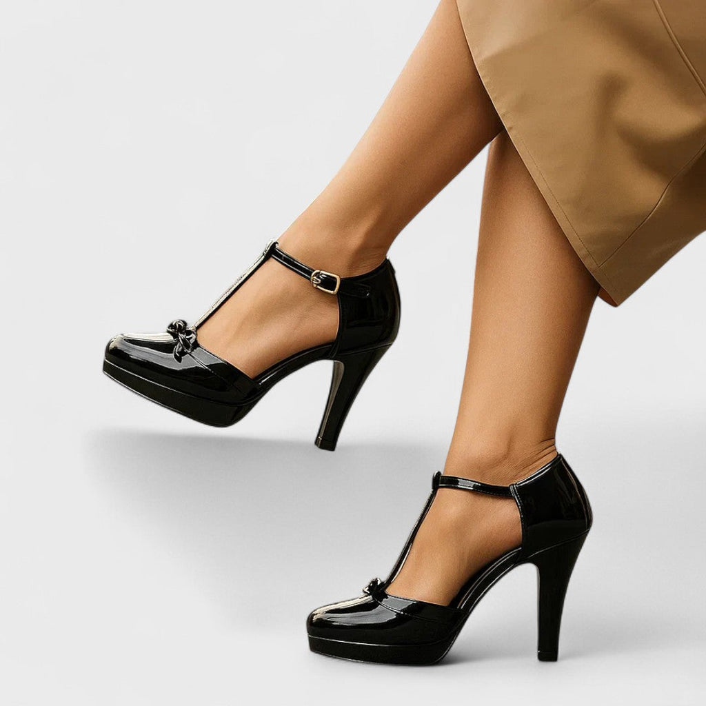 Damskie ortopedyczne buty na stabilnym obcasie