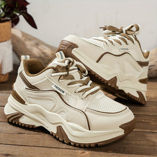 Damskie sneakersy na platformie z miękką wyściółką